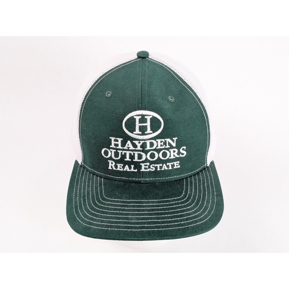 Richardson 112 Trucker Hat Hayden Outdoors Real Estate Green White Adjustable...